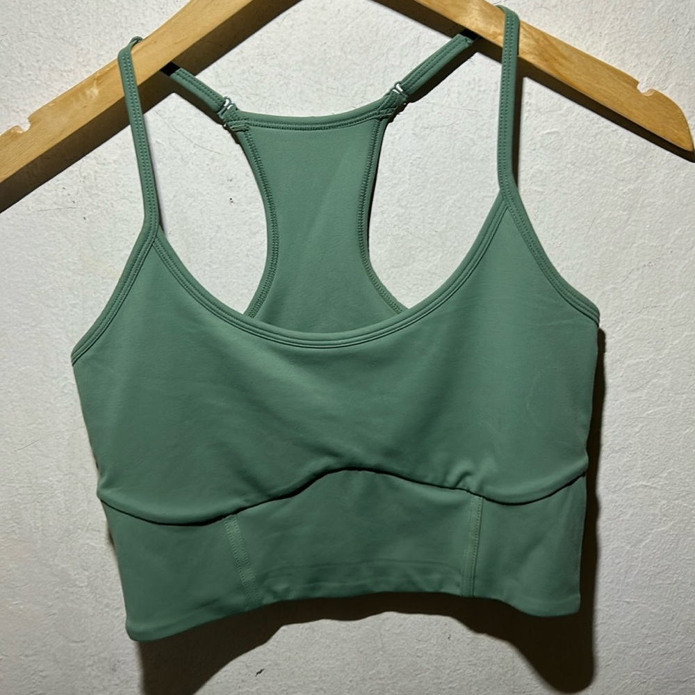 Blogilates Corset Crop Bralette Hedge Green Size Medium - Picture 7 of 11